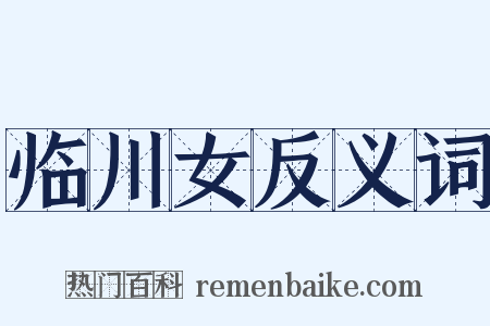 临川女反义词是什么意思的图片